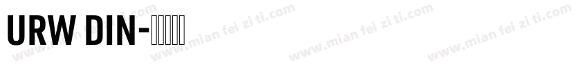 URW DIN字体转换